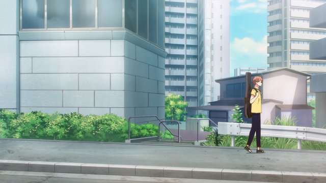 ギヴン第6話 駅前広場